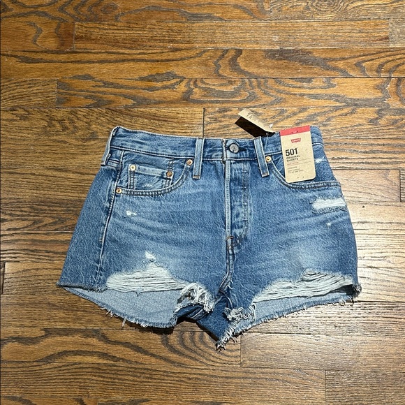 Levi's Pants - Levi's Distressed Blue Jean Shorts
